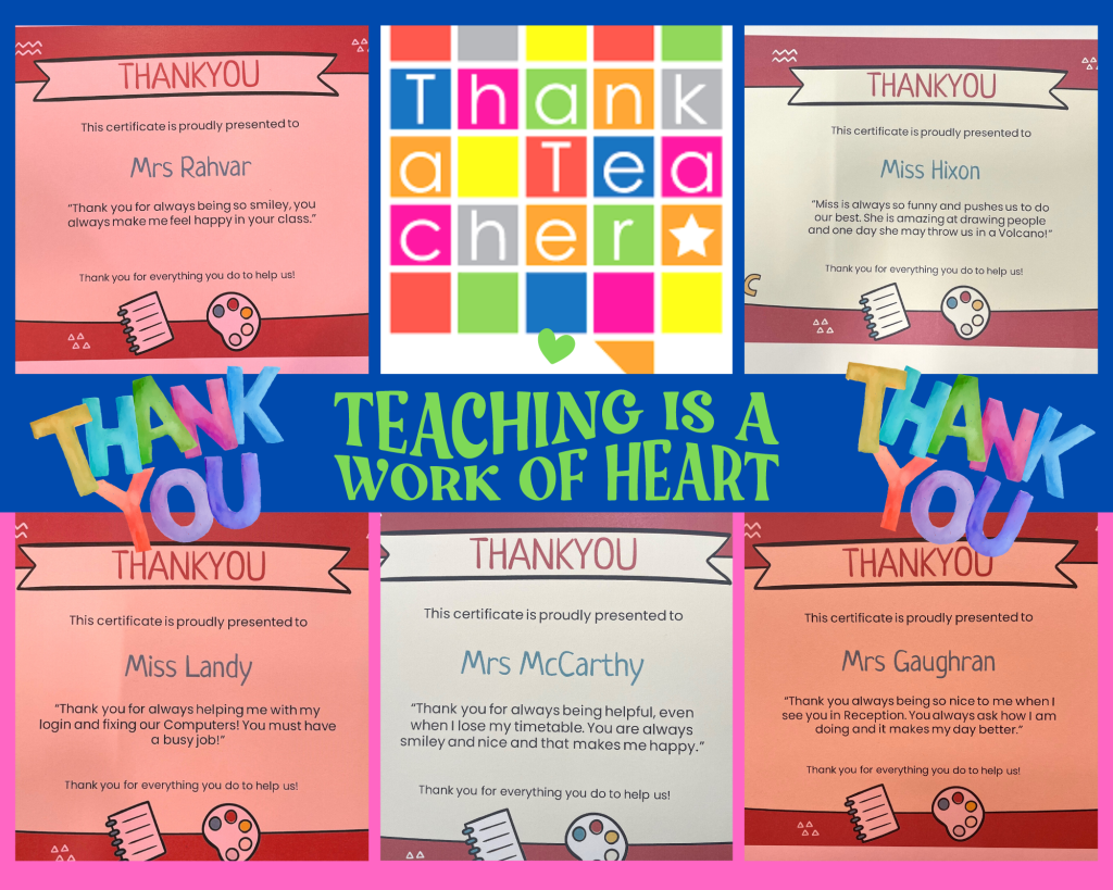 National Thank a Teacher Day Thursday 26th May 2022 – Education Service
