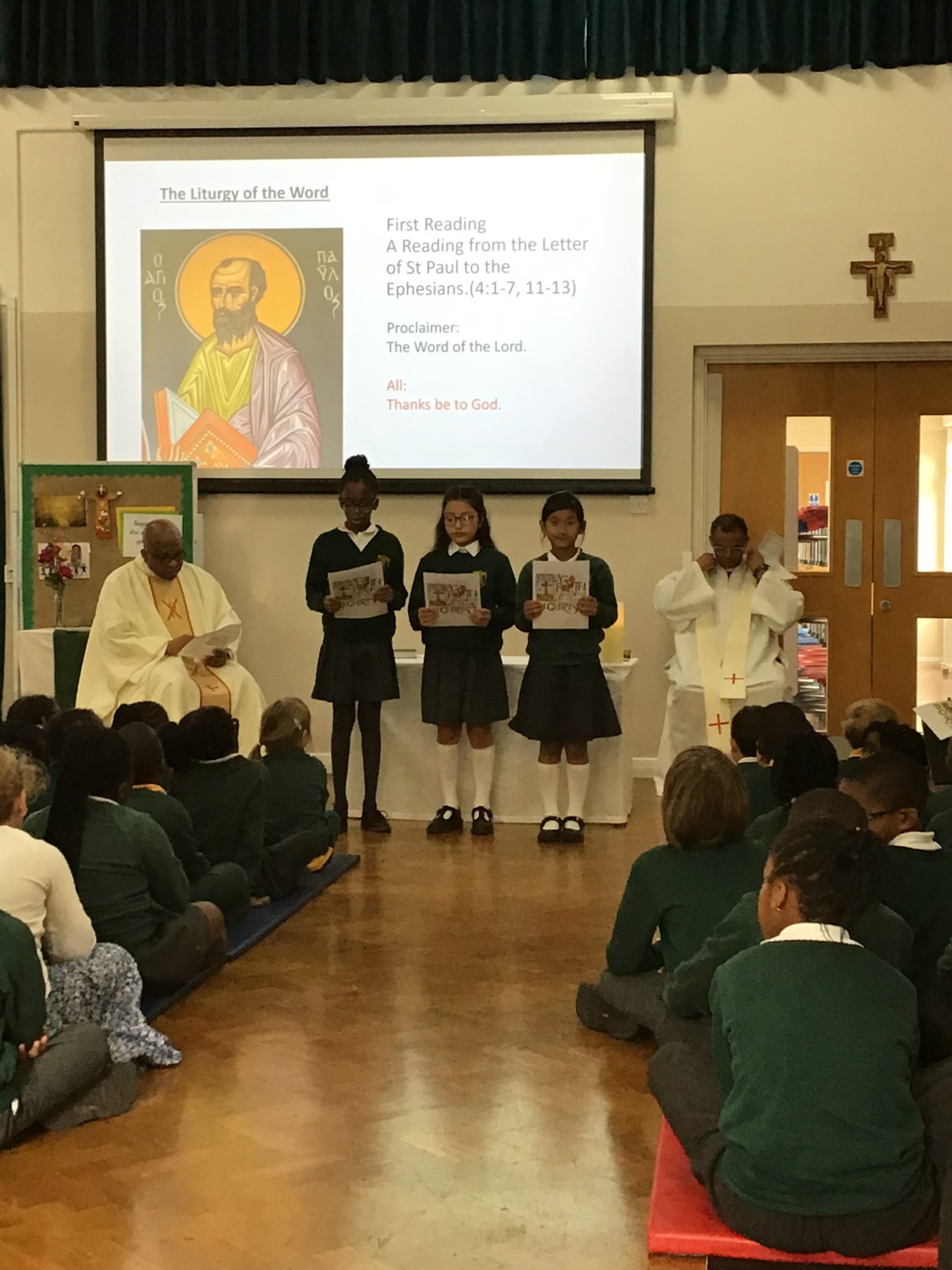 Mass at St Joseph’s Catholic Primary School – Education Service