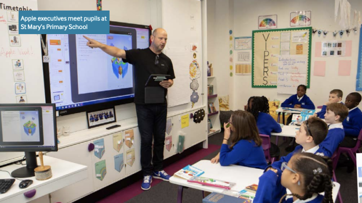 Apple Gives Schools a Taste for Tech