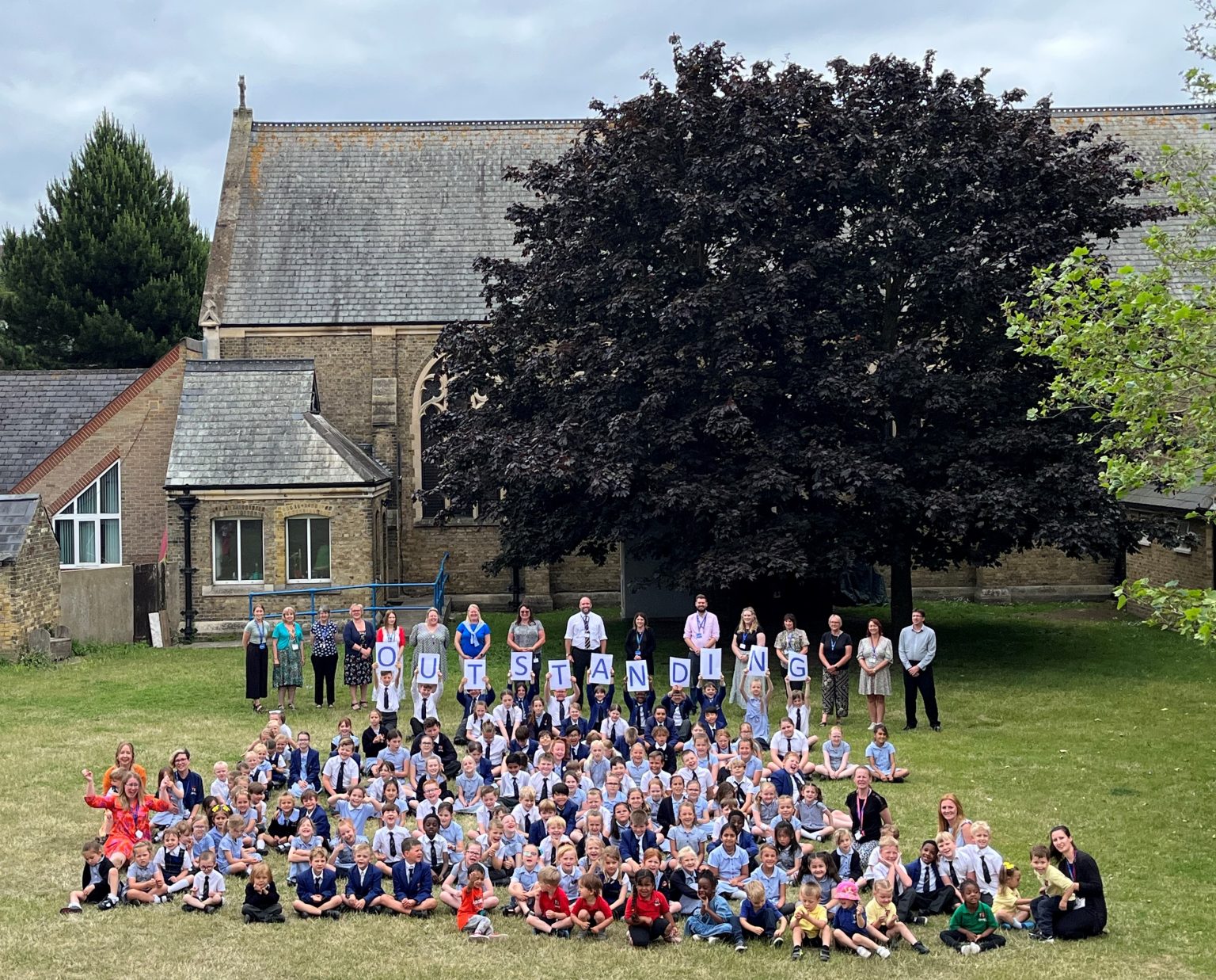 St Class Group Celebrating our OUTSTANDING achievement at St Ethelbert’s Catholic ...